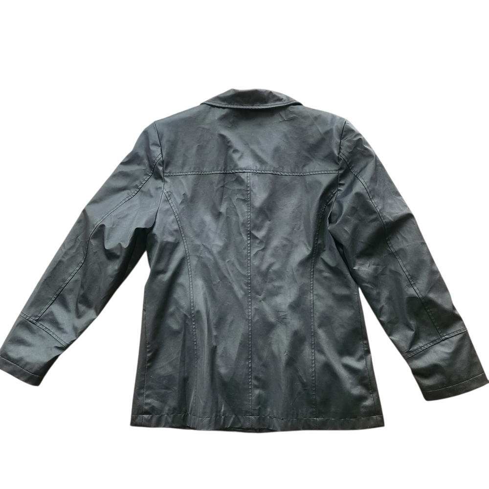 Giacca Women's Black Lightweight Button- Front Ta… - image 3